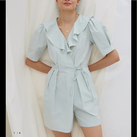 Cotta iris wrap jumpsuit in Mint - Picture 4 of 7